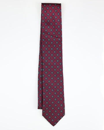 Dark Bordeaux Tie 100% Silk